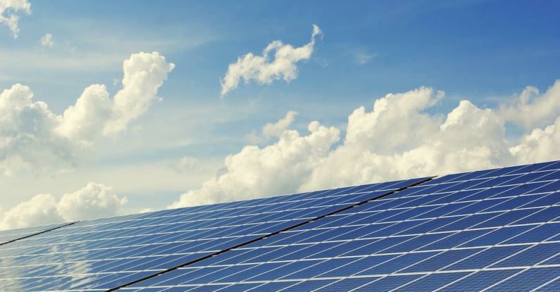 Renewable Energy - Blue Solar Panel Board