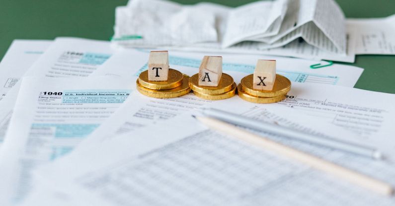 Tax Savings - Tax Documents on the Table