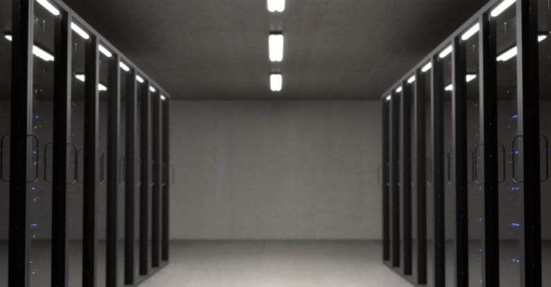 Big Data - Black Server Racks on a Room
