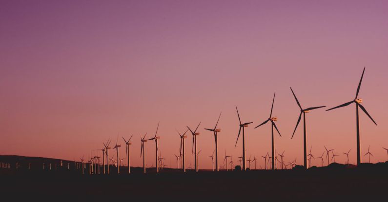 Renewable Energy - Photo of Wind Turbines Lot